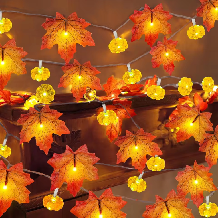 Maple Leaf String Lights