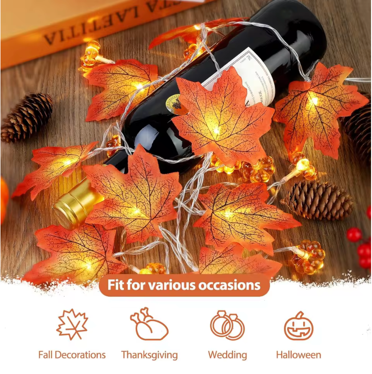 Maple Leaf String Lights
