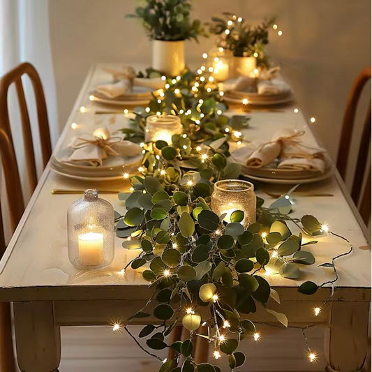 Fairy Light Olive Vine Garland