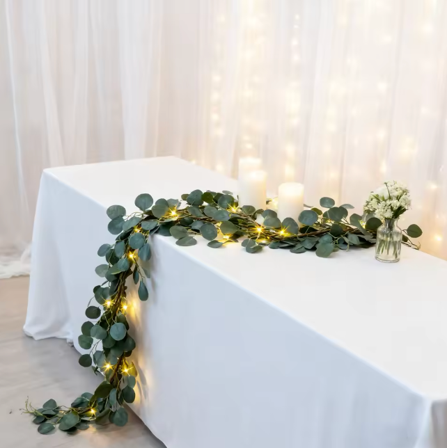 Fairy Light Olive Vine Garland